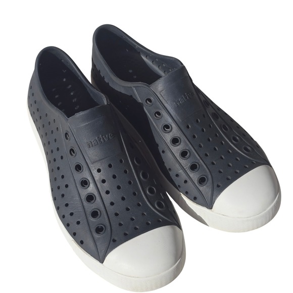 Native Shoes - Native Shoes Jefferson Water Shoes Black Rubber Slip On Women Size 8